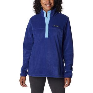 Columbia Half Snap Pullover XL Sweatshirt Dark Sapphire Blue Cozy Fall Layer
